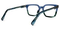 Rectangle Two-tone Eyeglasses | Vooglam.com Side View