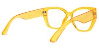 Gustavo - Cat Eye Yellow Eyeglasses | Vooglam Side View