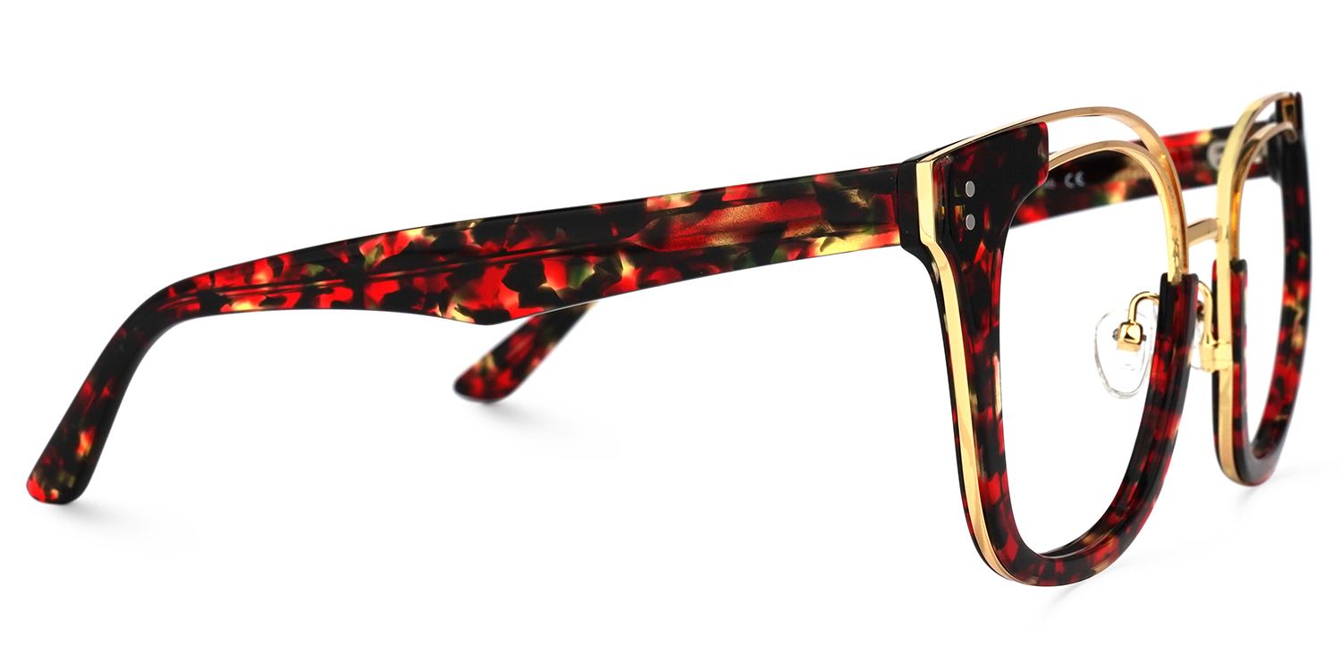 Square Floral Eyeglasses | Vooglam.com 4