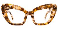 Zuzanna - Cat Eye Brown Eyeglasses | Vooglam Angle View