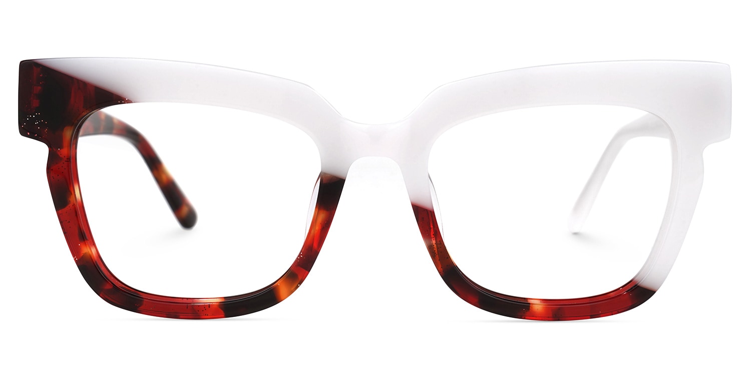 

Fludd - Rectangle White Eyeglasses