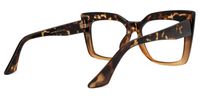 Reina - Square Animal Eyeglasses | Vooglam Side View