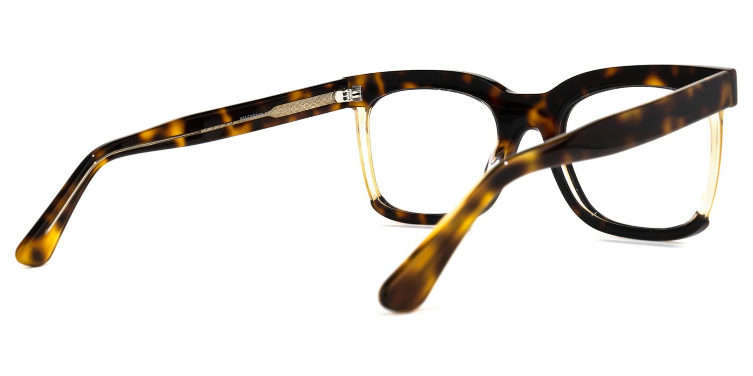 Rectangle Tortoise Eyeglasses | Vooglam.com Side View