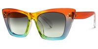 Rectangle Multicolor Sunglasses | Vooglam.com Front View