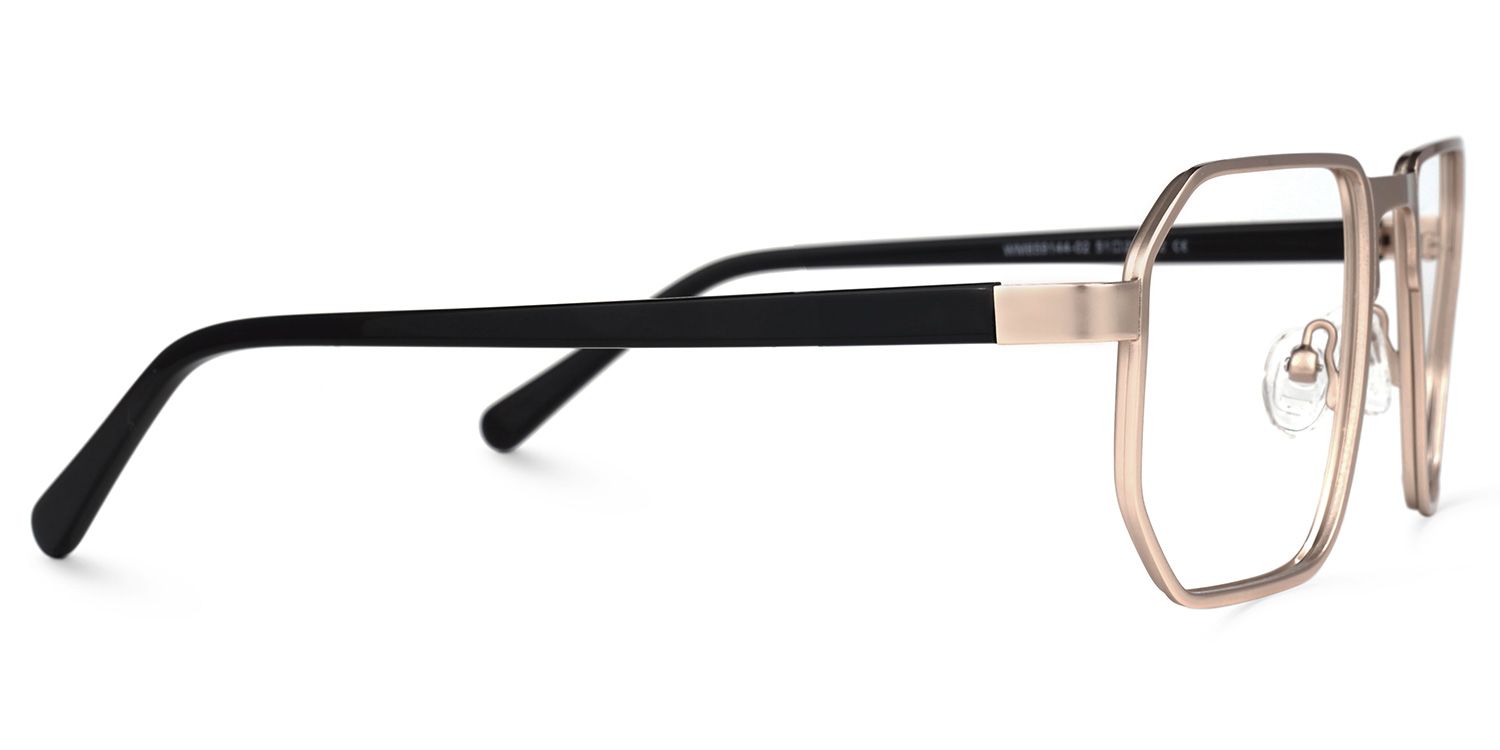 Leyva - Square Gold Eyeglasses product detail 4