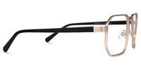 Square Gold Eyeglasses | Vooglam.com 