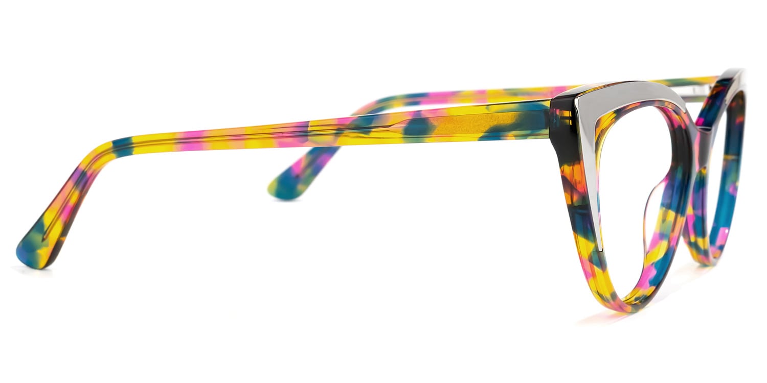 Langley Cat Eye Multicolor Eyeglasses Vooglam