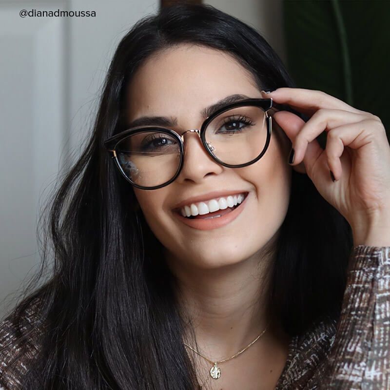 Retro Round Black Glasses