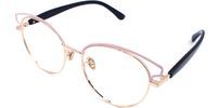 Edna Pink Cateye Eyeglasses Side View