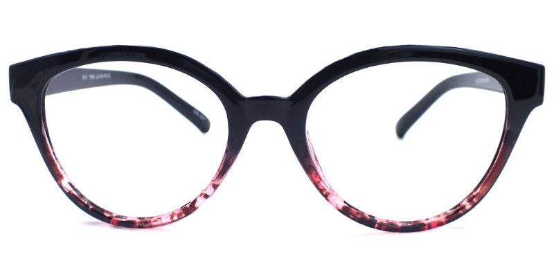 Audrey Hepburn Pink Tortoise Vintage Cat Eyeglasses - 1