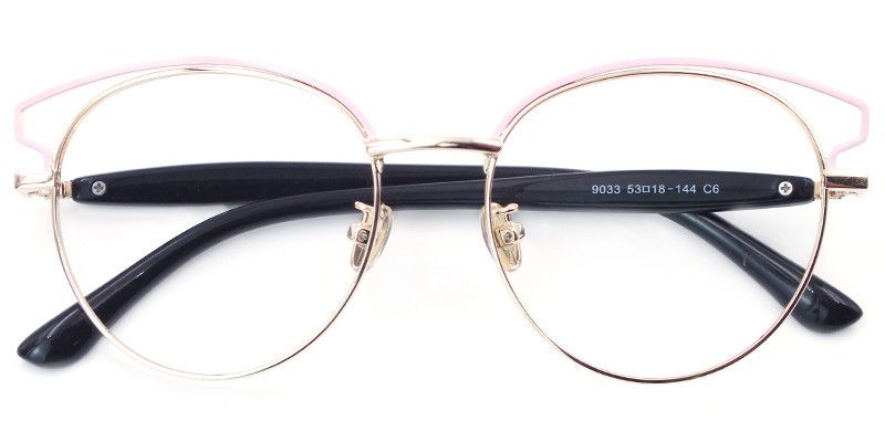 Edna Pink Cateye Eyeglasses Product Details 1