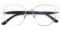 Edna Pink Cateye Eyeglasses Angle View