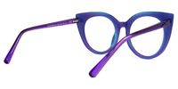 Blaylock - Cat Eye Purple Eyeglasses | Vooglam Side View