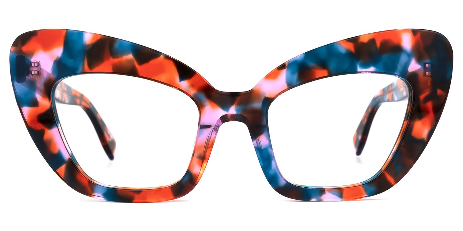 Zuzanna - Cat Eye Floral Eyeglasses | Vooglam Angle View
