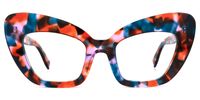 Zuzanna - Cat Eye Floral Eyeglasses | Vooglam Angle View