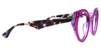 Geometric Purple Eyeglasses | Vooglam.com 