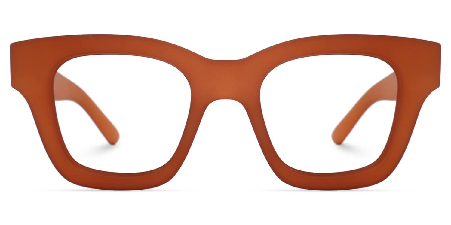 

Perez - Rectangle Orange Eyeglasses