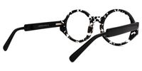 Andisita - Round Black Eyeglasses | Vooglam Side View