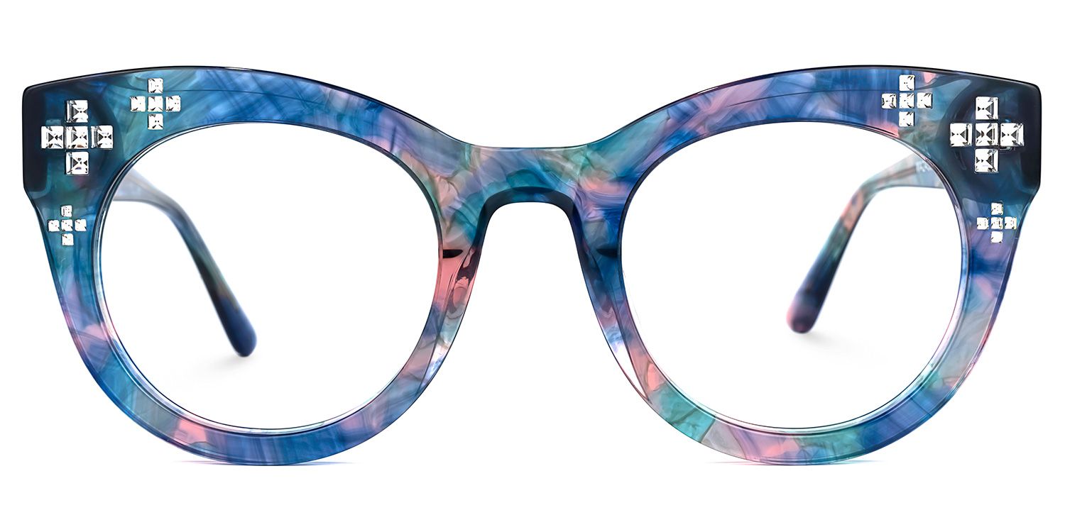 Dembo - Round Floral Eyeglasses product detail 2