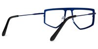 Lopez - Aviator Blue Eyeglasses | Vooglam Side View