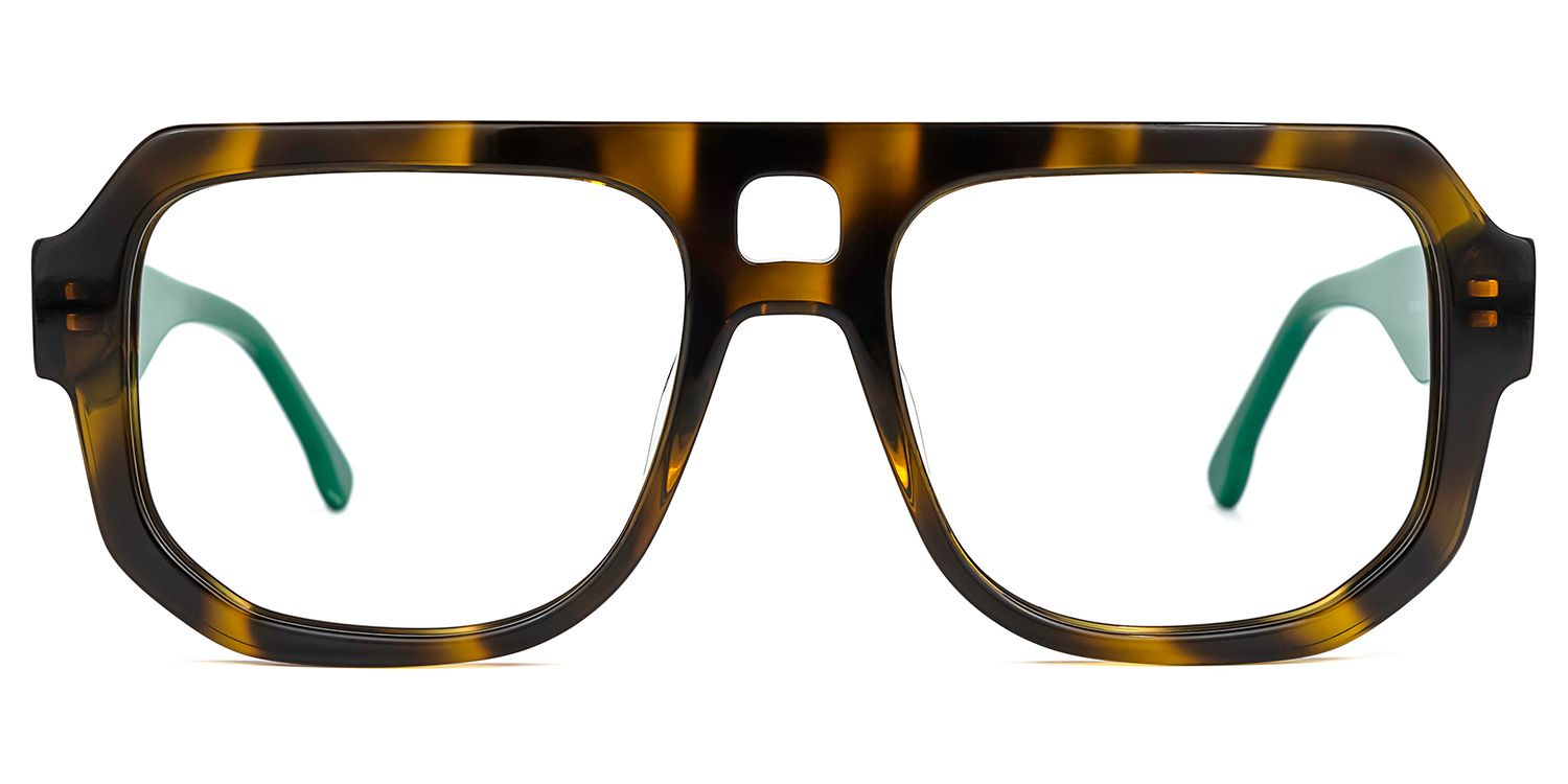 Aviator Tortoise Eyeglasses | Vooglam.com Angle View
