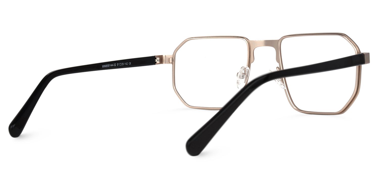 Leyva - Square Gold Eyeglasses product detail 3