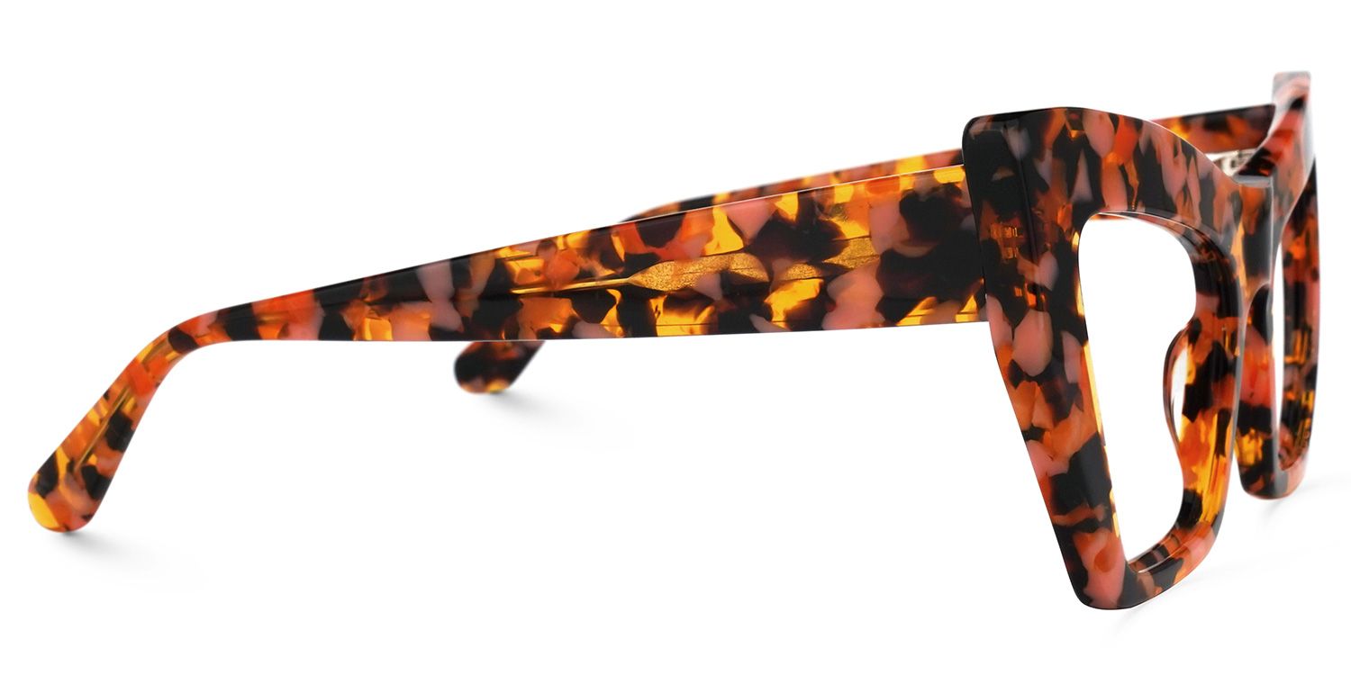Bobbie - Rectangle Floral Eyeglasses | Vooglam 4