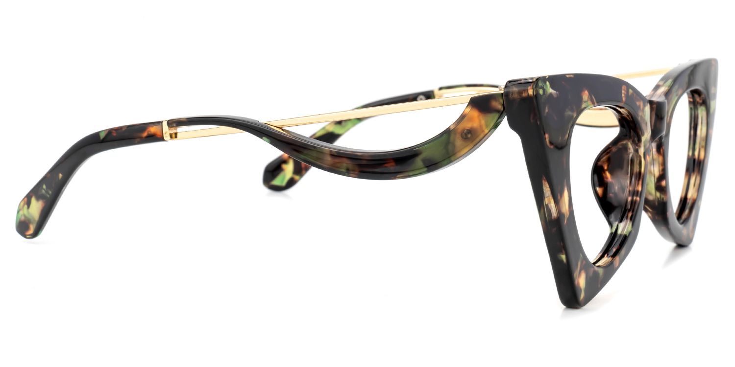 Tiny - Cat Eye Floral Avant-Garde Women Glasses | Vooglam 4