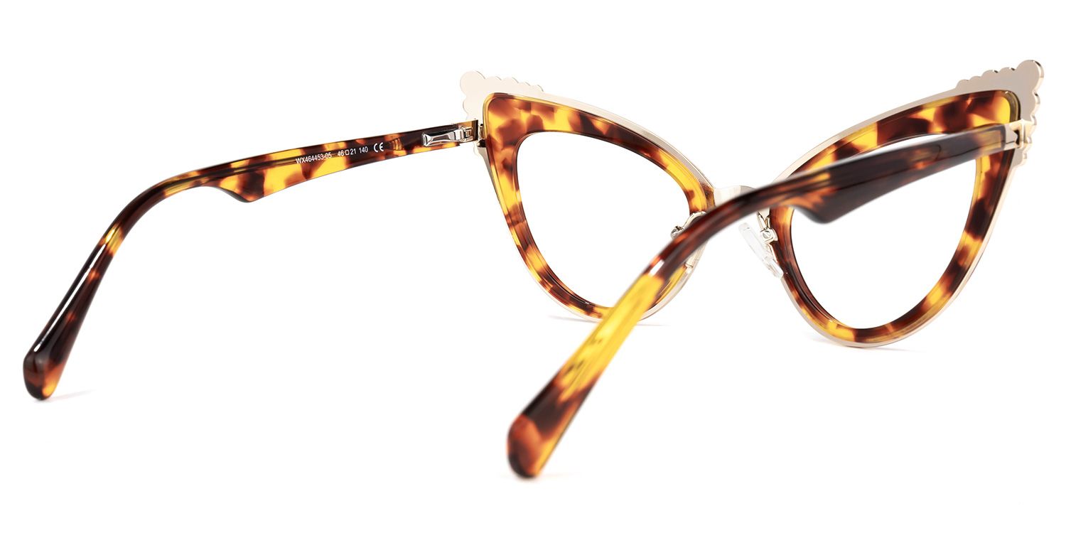 Magdaleno - Cat Eye Tortoise Eyeglasses | Vooglam Side View