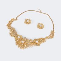 Exquisite Sunflower Jewelry Set | Vooglam.com Side View