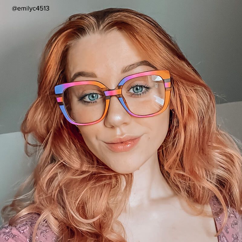 Sargent square mirrored glasses