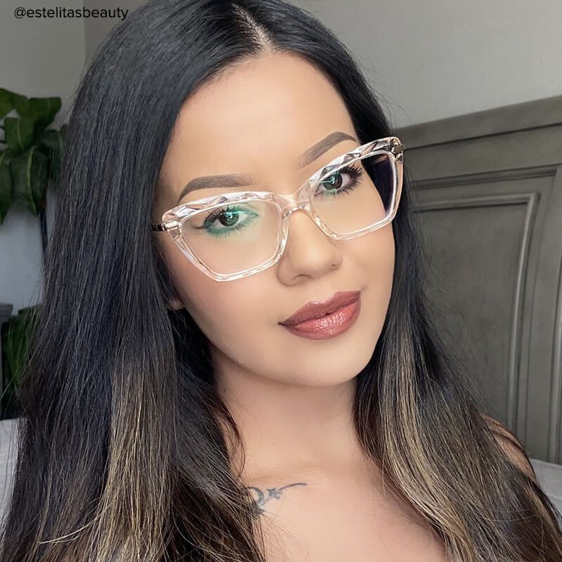 transparent spring hinge glasses