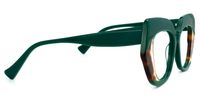 Geometric Green Eyeglasses | Vooglam.com 