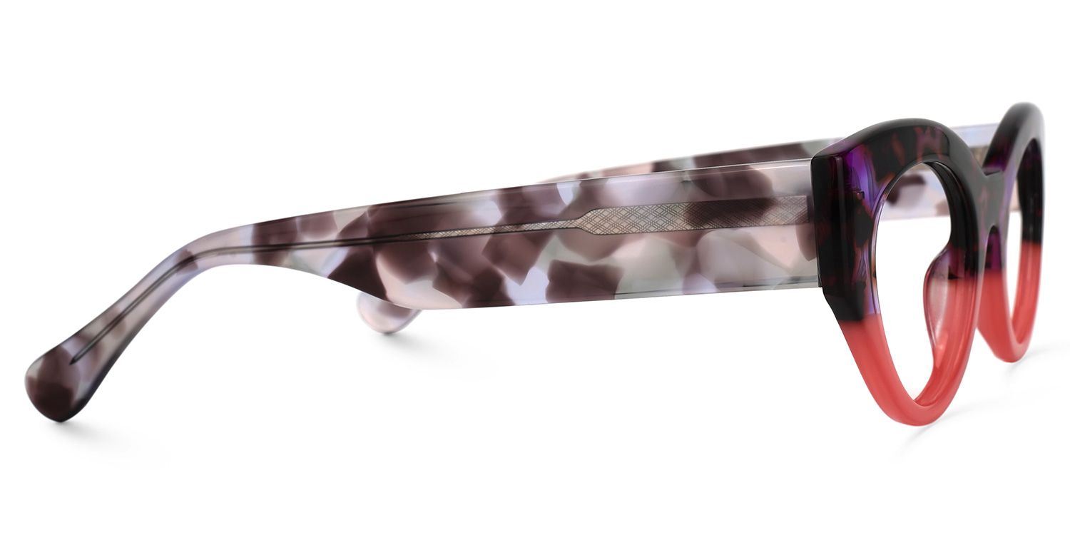 Oval Red Eyeglasses | Vooglam.com 4