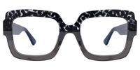 Rectangle Two-tone Eyeglasses | Vooglam.com Angle View