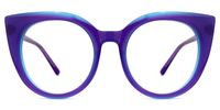 Blaylock - Cat Eye Purple Eyeglasses | Vooglam Angle View