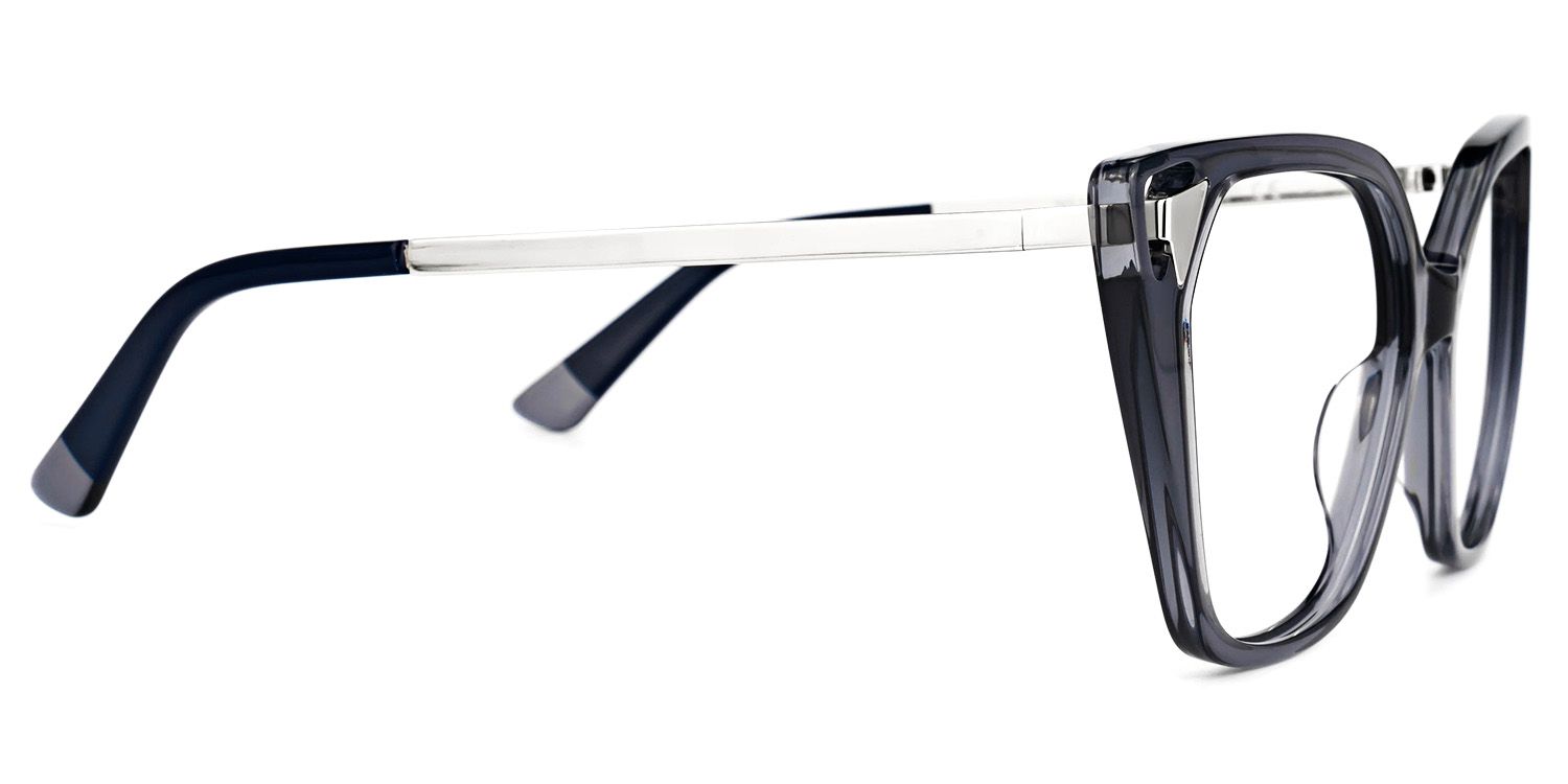 Cat Eye Grey Eyeglasses | Vooglam.com 4