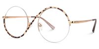 Manley - Eclectic Round Tortoiseshell Glasses | Vooglam Front View