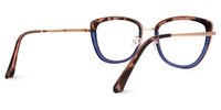 Browline Two-tone Eyeglasses | Vooglam.com Side View