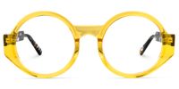 Andisita - Round Yellow Eyeglasses | Vooglam Angle View