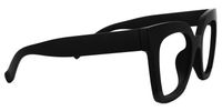 Naila -  Bold Square Matte Black Eyeglasses │Vooglam 
