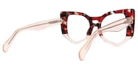 Latarsha - Geometric Red/Tortoise Eyeglasses - 3