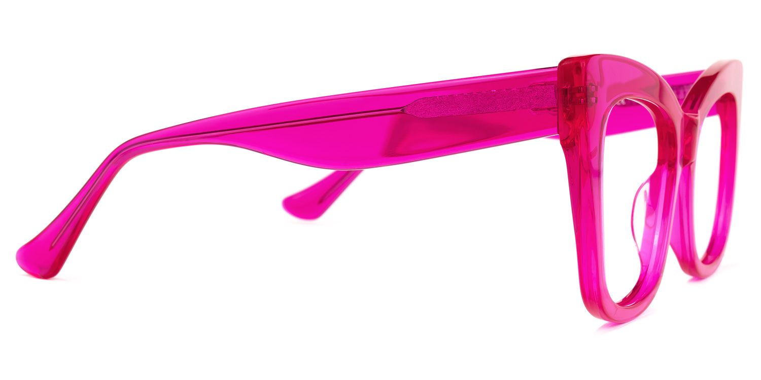 Escobar - Striking Hot Pink Eyeglasses Frames | Vooglam 4