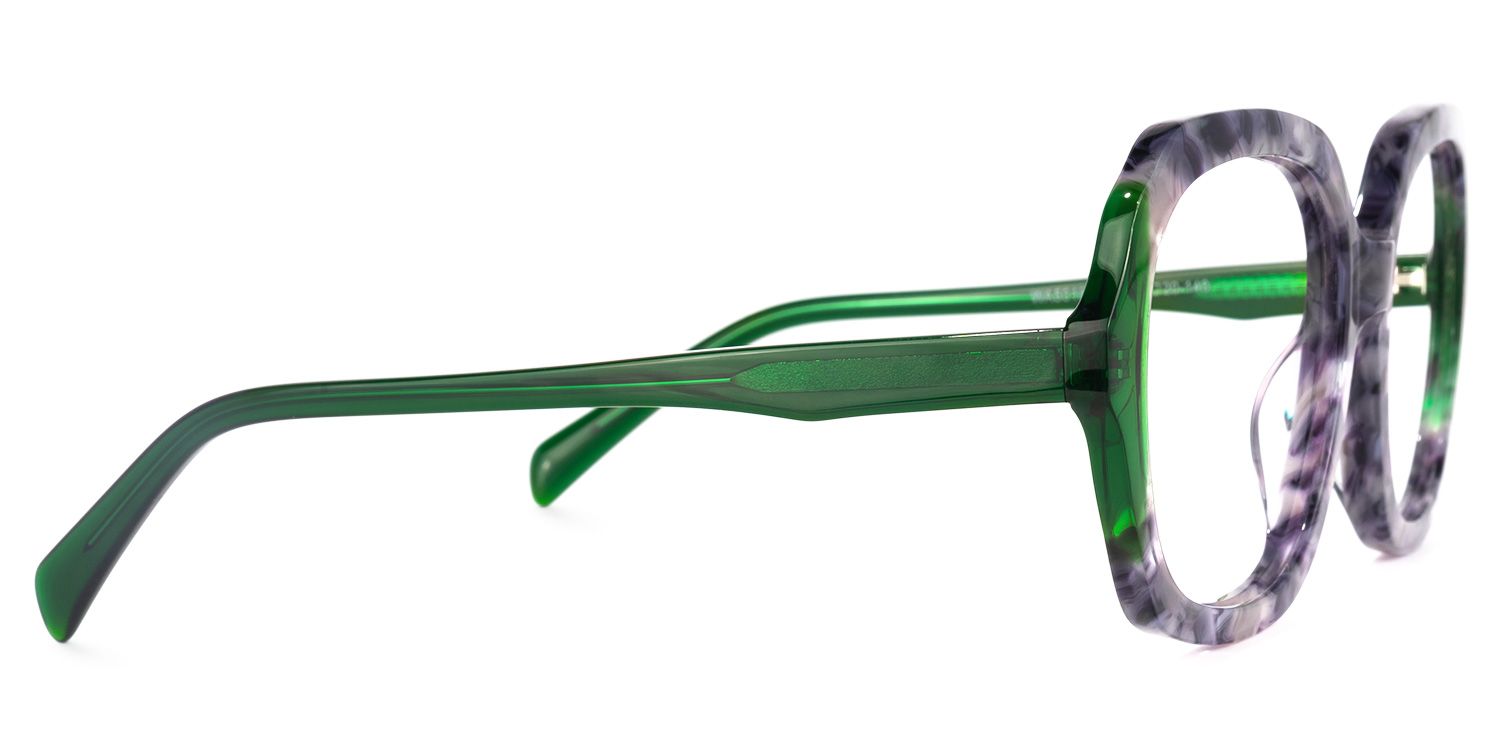 Huddleston - Square Green Eyeglasses product detail 4