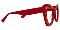 Zavala - Square Red Eyeglasses | Vooglam 
