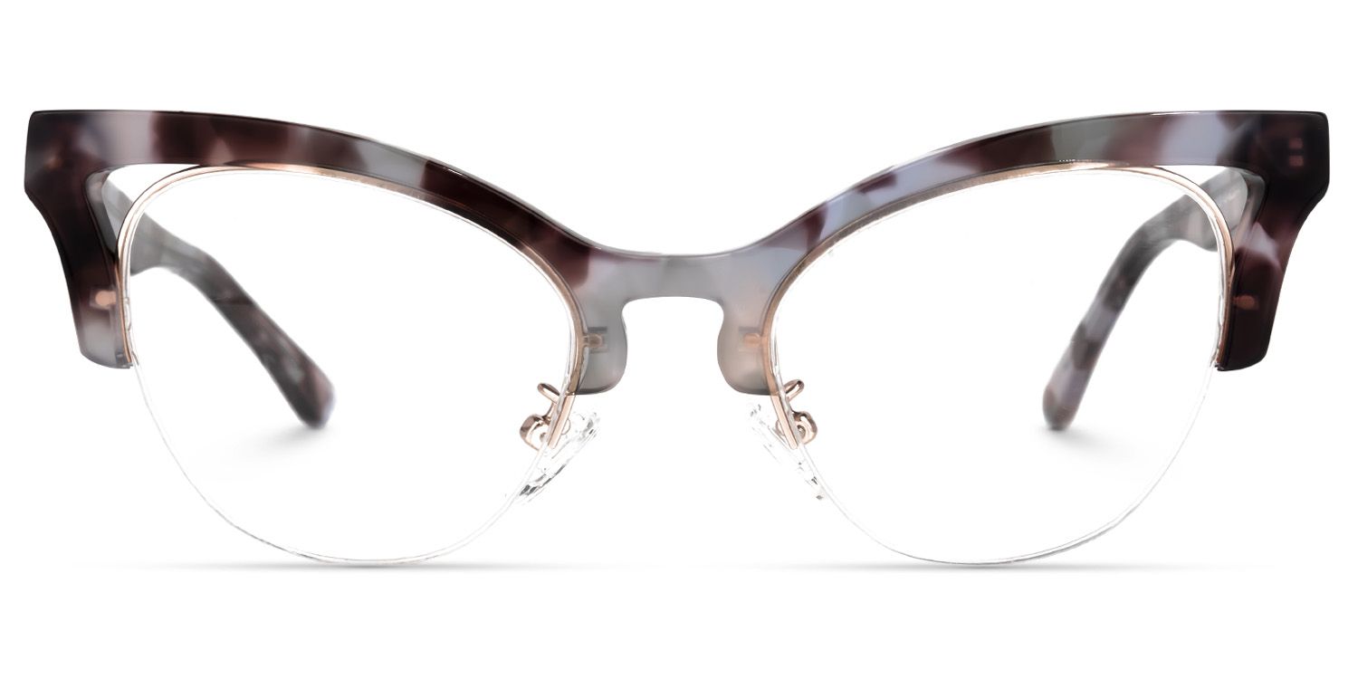 Drayton - Cat Eye Tortoise Eyeglasses | Vooglam Angle View
