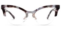 Drayton - Cat Eye Tortoise Eyeglasses | Vooglam Angle View