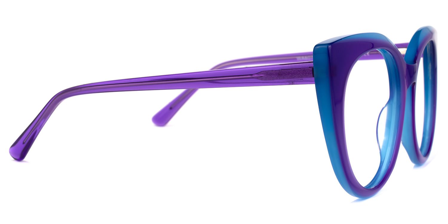 Blaylock - Cat Eye Purple Eyeglasses | Vooglam 4