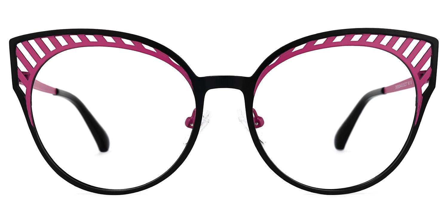 Botello - Cat Eye Black Eyeglasses | Vooglam Angle View