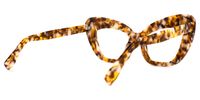 Zuzanna - Cat Eye Brown Eyeglasses | Vooglam Side View